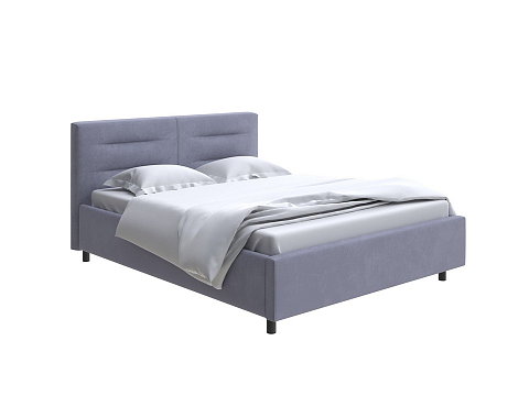 Кровать премиум Nuvola-8 NEW - Кровать в лаконичном стиле с горизонтальной отстрочкой  в изголовье