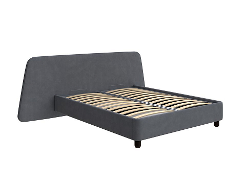 Большая двуспальная кровать Sten Berg Left - Мягкая кровать с необычным дизайном изголовья на левую сторону