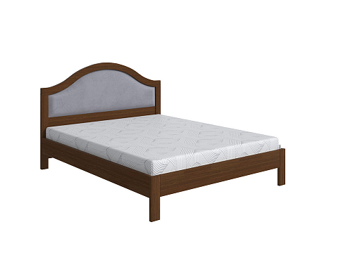 Кровать 160х190 Ontario - Уютная кровать из массива с мягким изголовьем