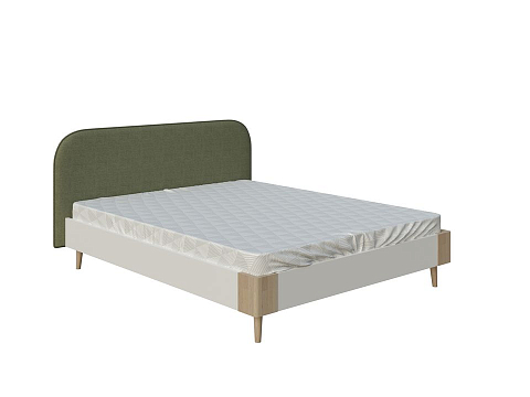 Кровать 140х190 Lagom Plane Chips - Оригинальная кровать без встроенного основания из ЛДСП с мягкими элементами.