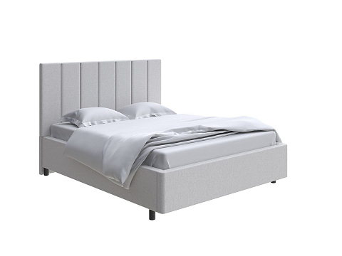 Кровать в скандинавском стиле Oktava - Кровать в лаконичном дизайне в обивке из мебельной ткани или экокожи.