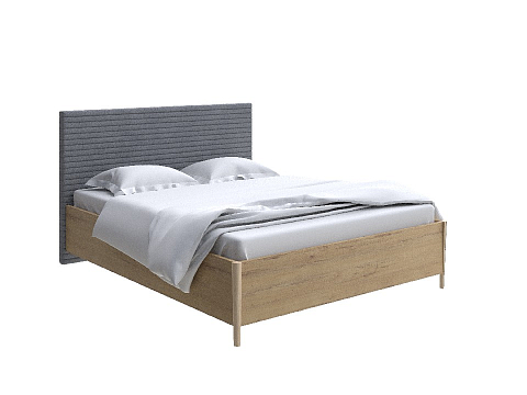 Кровать классика Rona - Классическая кровать с геометрической стежкой изголовья