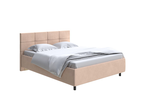 Мягкая кровать Next Life 1 - Современная кровать в стиле минимализм с декоративной строчкой