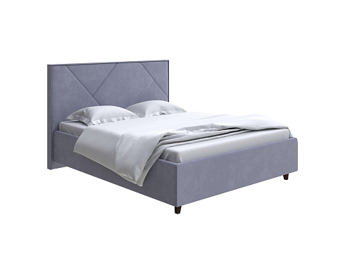 Кровать 90х190 Tessera Grand - Мягкая кровать с высоким изголовьем и стильными ножками из массива бука