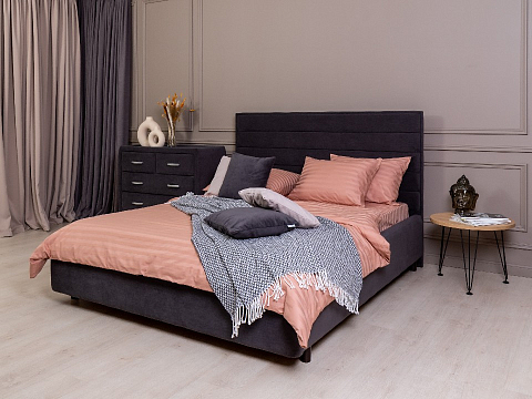 Красная кровать Verona - Кровать в лаконичном дизайне в обивке из мебельной ткани или экокожи.