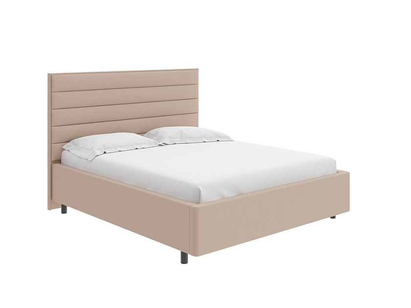 Кровать Verona 90x200 Ткань: Флок Бентлей Айвори - Кровать в лаконичном дизайне в обивке из мебельной ткани или экокожи.