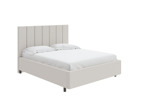 Кожаная кровать Oktava - Кровать в лаконичном дизайне в обивке из мебельной ткани или экокожи.
