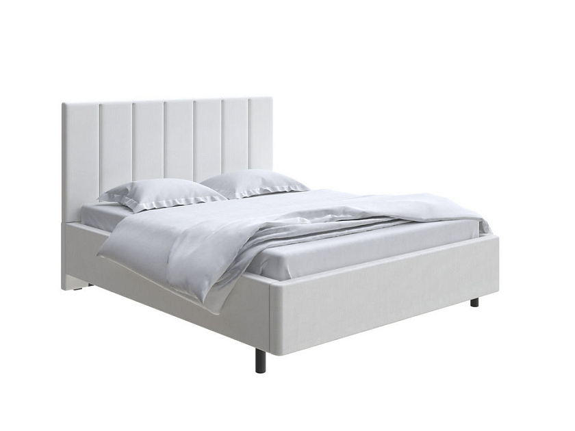Кровать Oktava 140x200 Экокожа Бежевый - Кровать в лаконичном дизайне в обивке из мебельной ткани или экокожи.