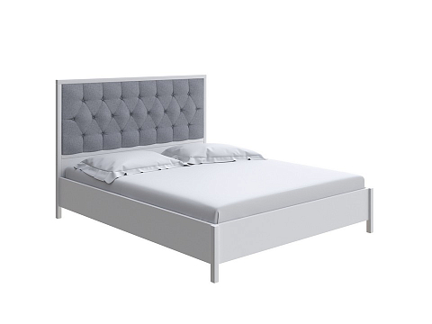 Серая кровать Vester Lite - Современная кровать со встроенным основанием