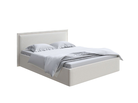 Бежевая кровать Aura Next - Кровать в лаконичном дизайне в обивке из мебельной ткани