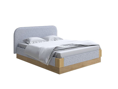 Серая кровать Lagom Plane Soft с подъемным механизмом - Кровать с ПМ. 