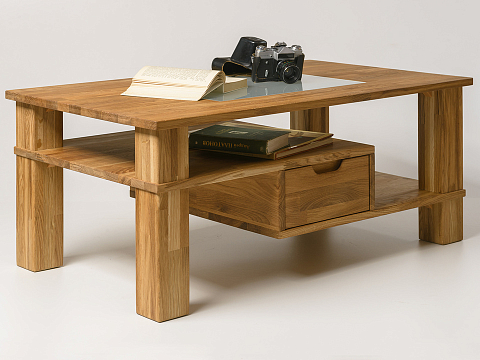Стол журнальный Tetris - Журнальный стол из массива дуба