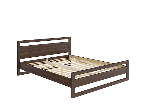 Кровать полуторная Kvebek - Элегантная кровать из массива дерева с основанием