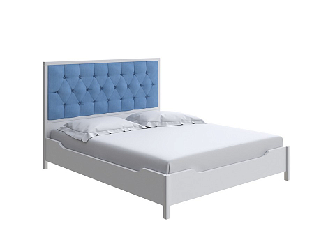 Белая кровать Vester - Современная кровать со встроенным основанием