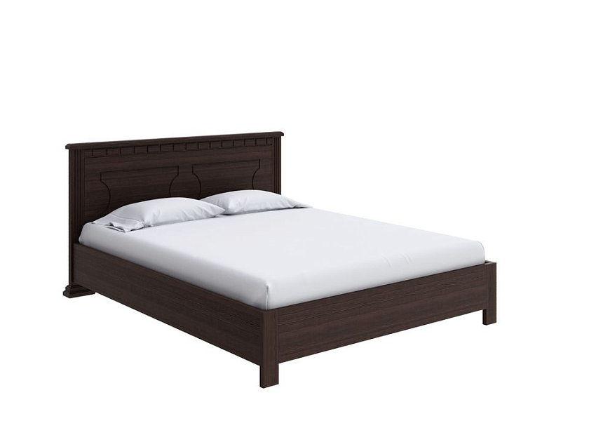 Кровать Milena-М-тахта с подъемным механизмом 180x220 Массив (сосна) Орех - Кровать в классическом стиле из массива с подъемным механизмом.