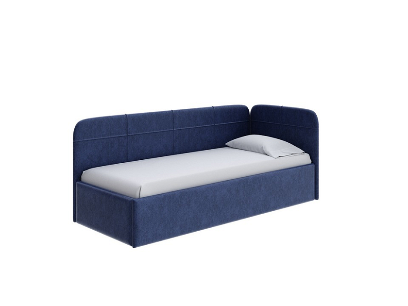 Кровать Life Junior софа (без основания) 120x200 Ткань: Рогожка Levis 78 Джинс - Небольшая кровать в мягкой обивке в лаконичном дизайне.
