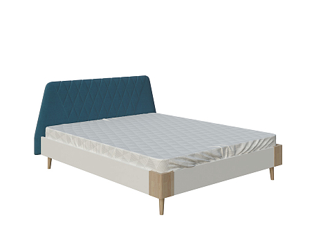 Кровать 140х190 Lagom Hill Chips - Оригинальная кровать без встроенного основания из ЛДСП с мягкими элементами.
