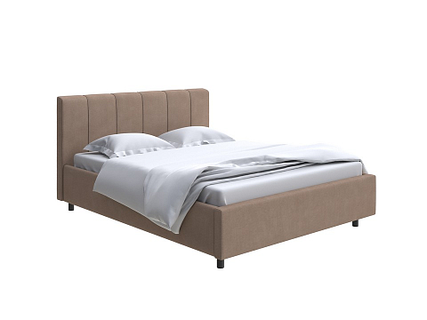 Коричневая кровать Nuvola-7 NEW - Современная кровать в стиле минимализм